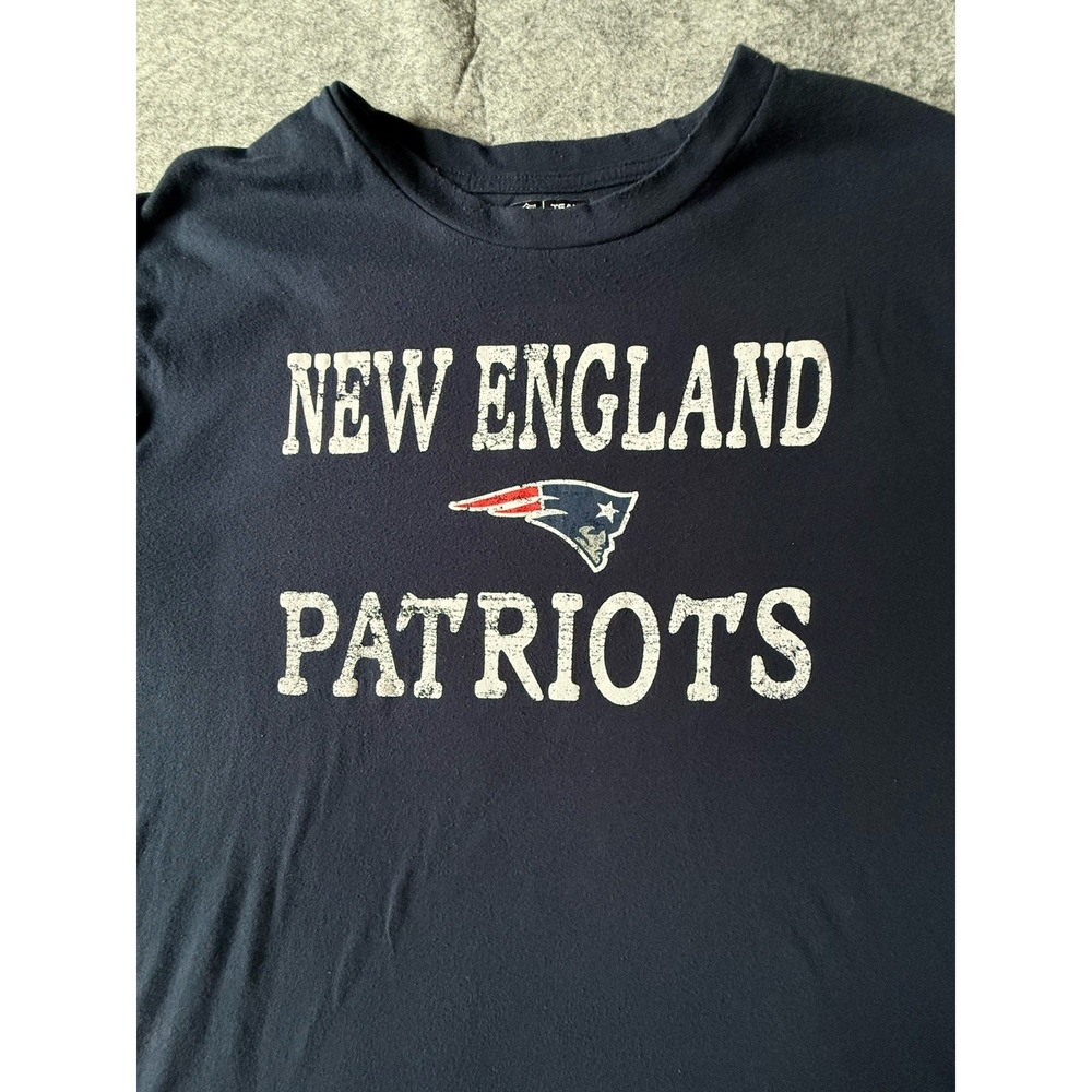 New England Patriots T-Shirt Blue Short Sleeve Size‎ XL NFL Football